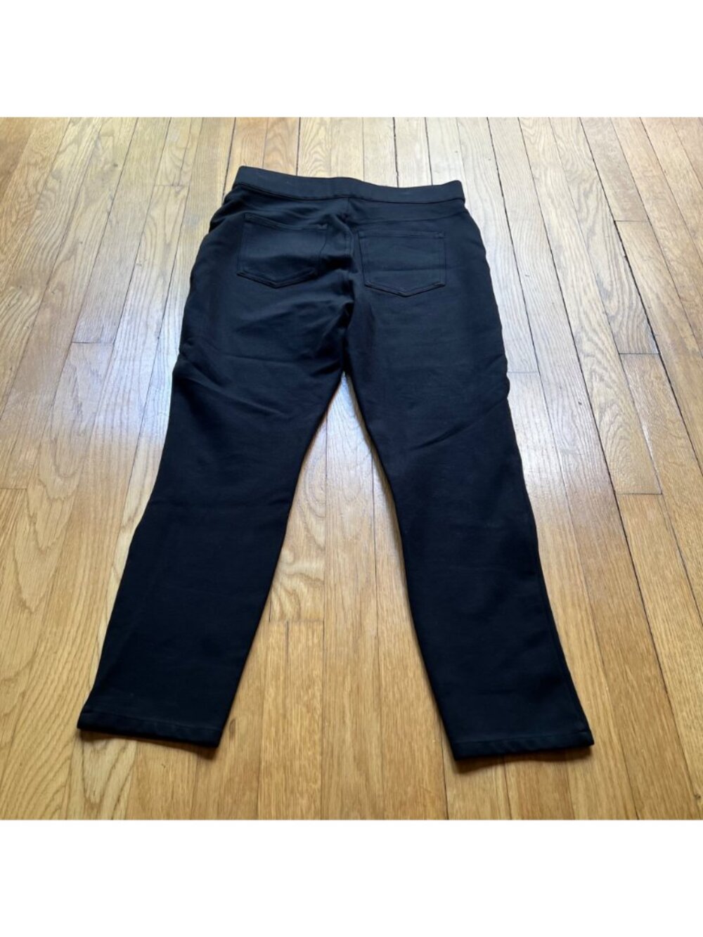 Spanx Size L Classic Black The Perfect Ponte Knit 4-Pocket Pull On Ankle Pants - Picture 13 of 15